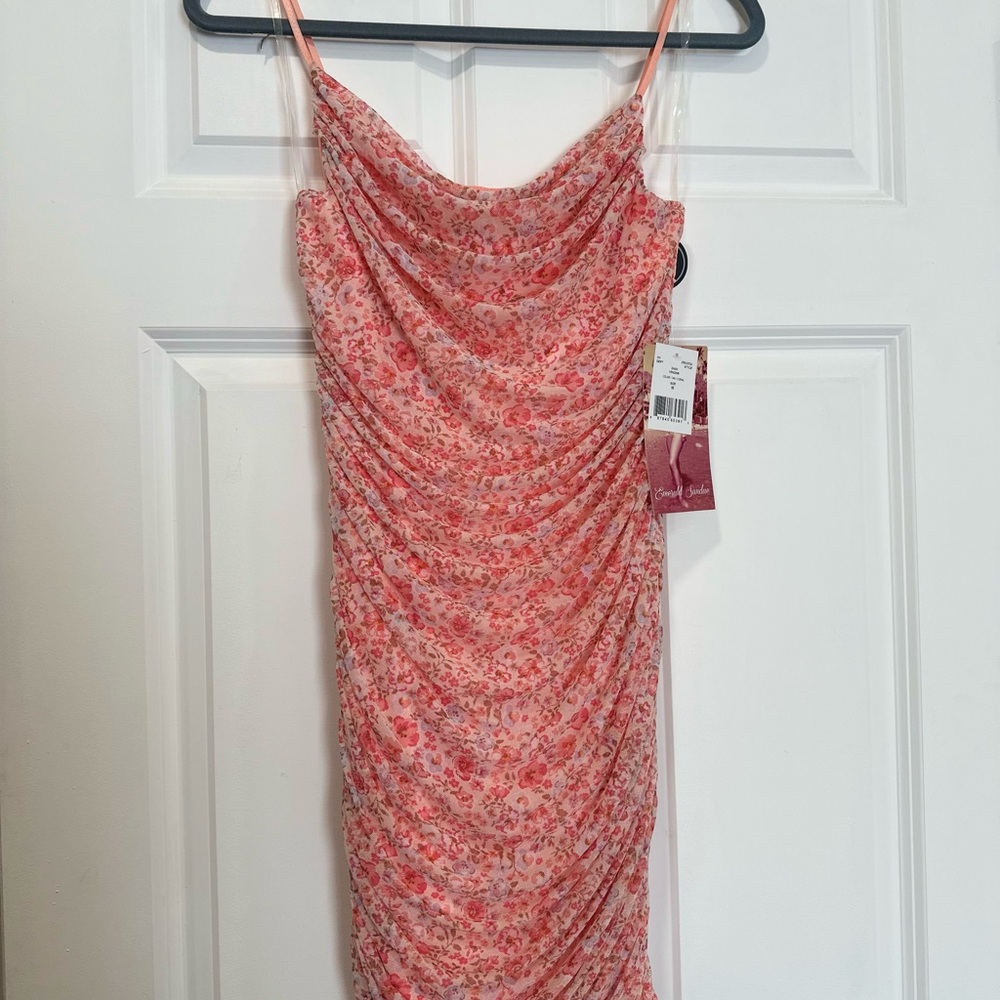 Emerald Sundae Pink Floral Mini Dress